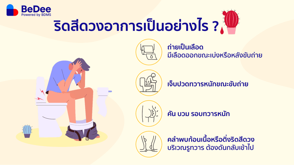 ริดสีดวงทวาร (Hemorrhoids) รักษาได้ รู้จักอาการและวิธีรับมือ - BeDee