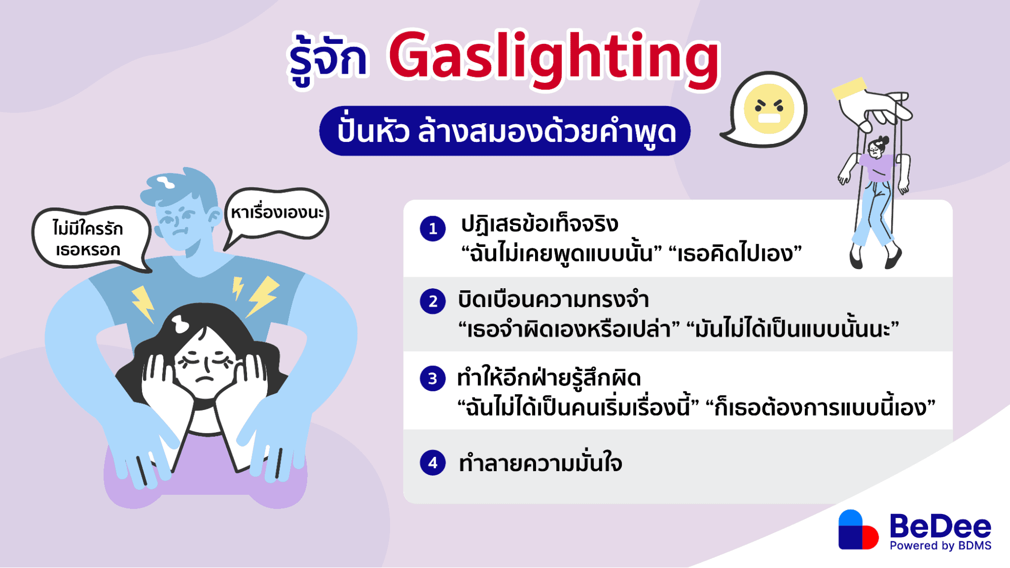 ประเภท gaslighting