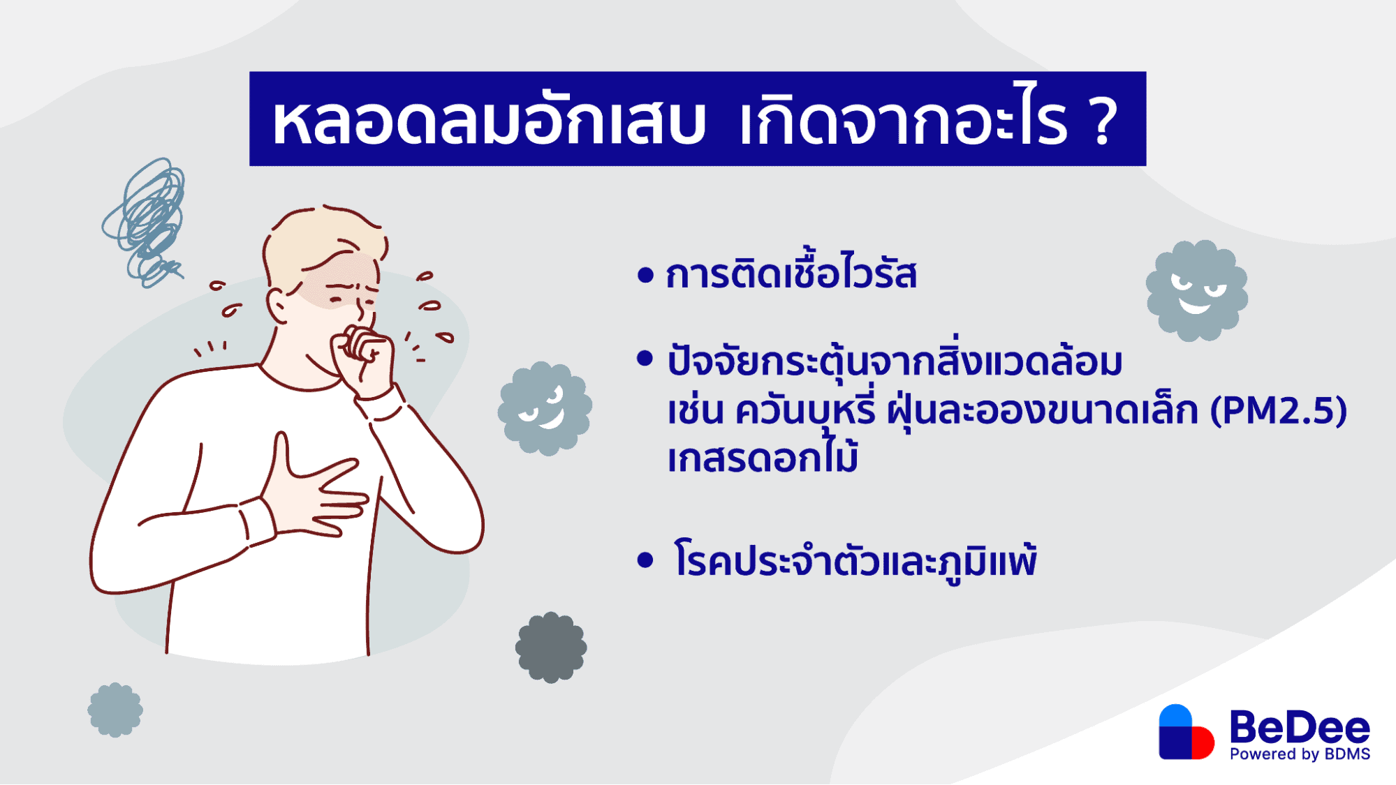 หลอดลมอักเสบ เกิดจาก